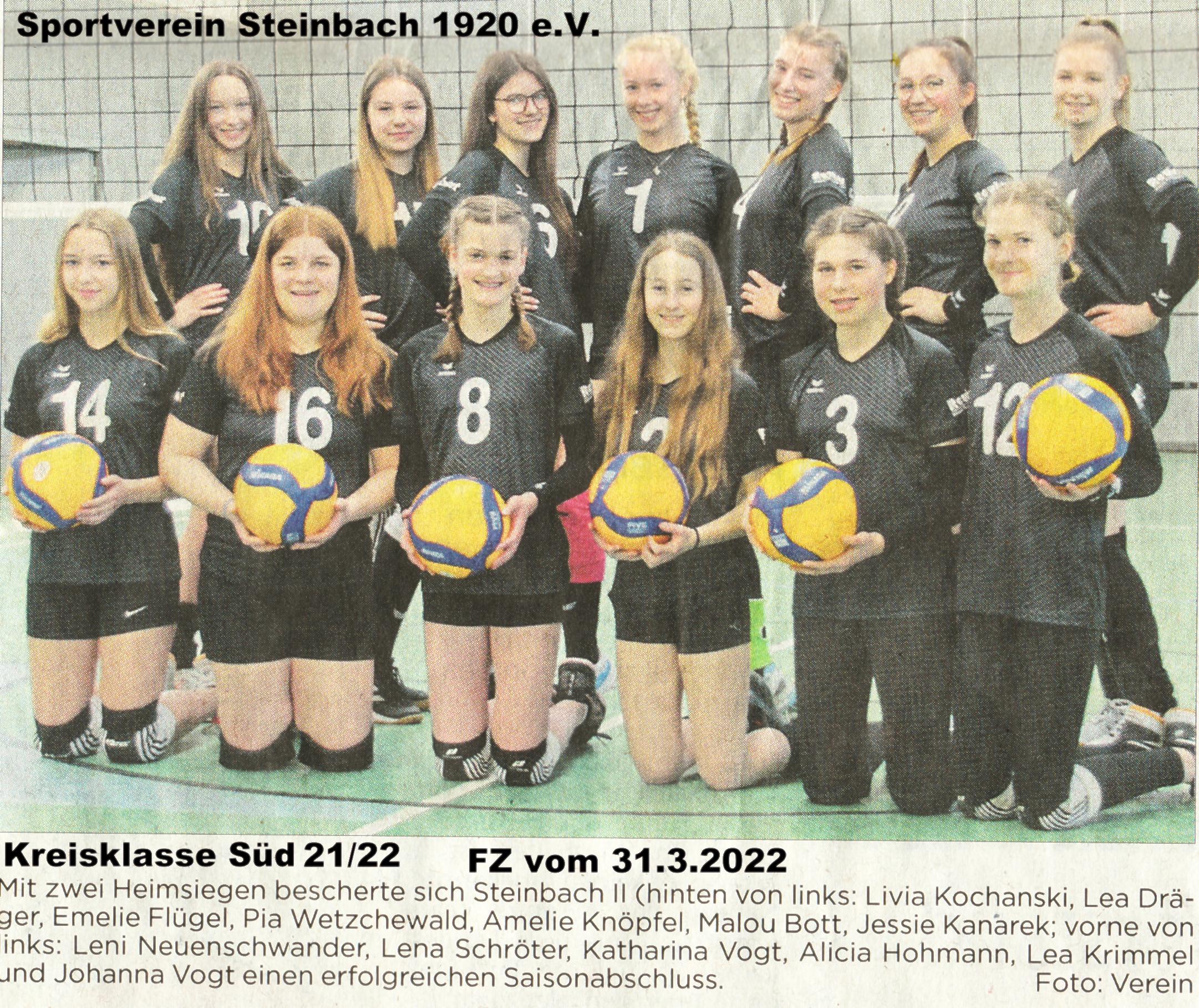 Volleyballmdchen SVS 21-22 Fz v. 31.3.22